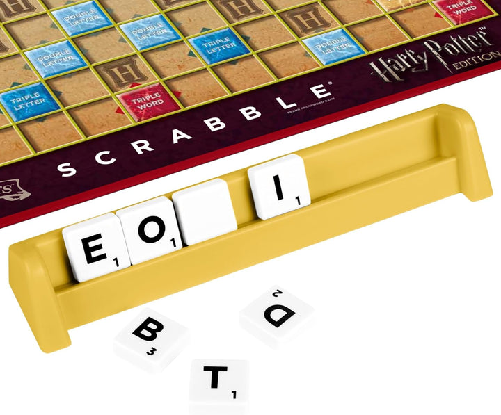 Mattel Games - Scrabble Harry Potter Wortspiel in deutscher Sprachversion, Brettspiel, Familienspiel