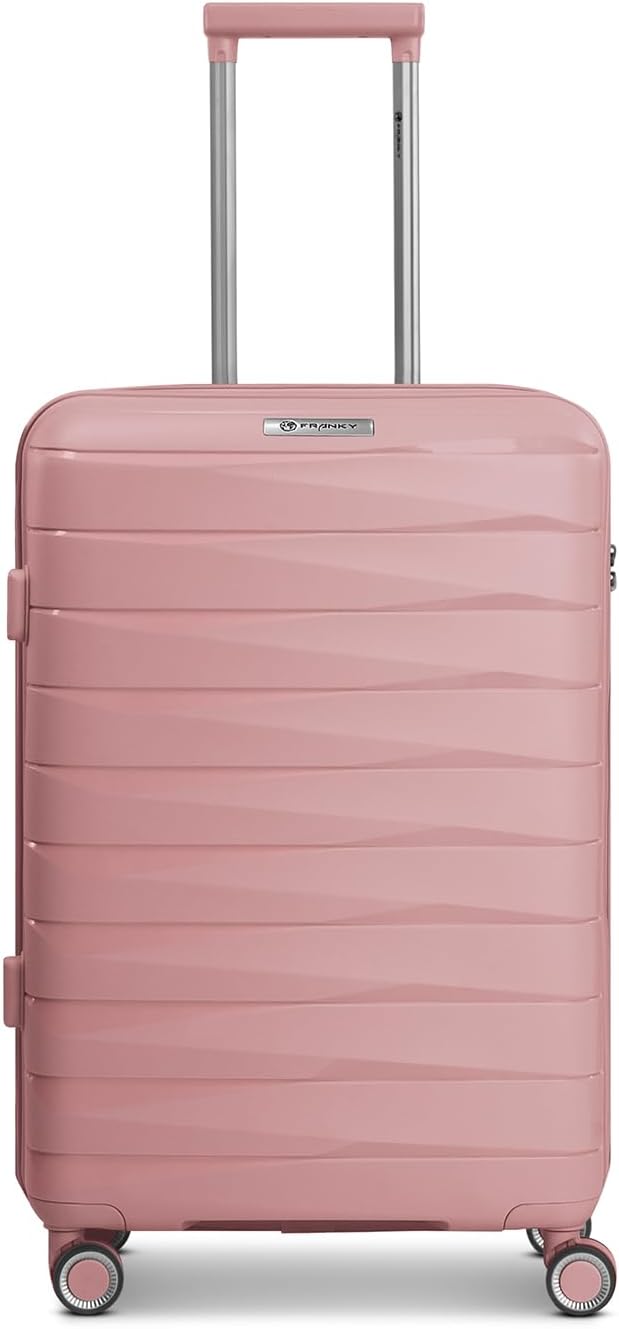 Franky Check-in Koffer für Damen und Herren | mittelgrosser Trolley 42 x 24 x 65 cm aus hochwertigem