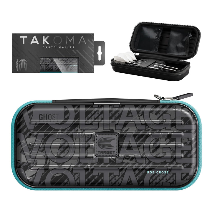 Target Darts Rob Cross Ghost Series Takoma Wallet Regular – Dartkoffer schwarz/weiss | Voltage“ Dart