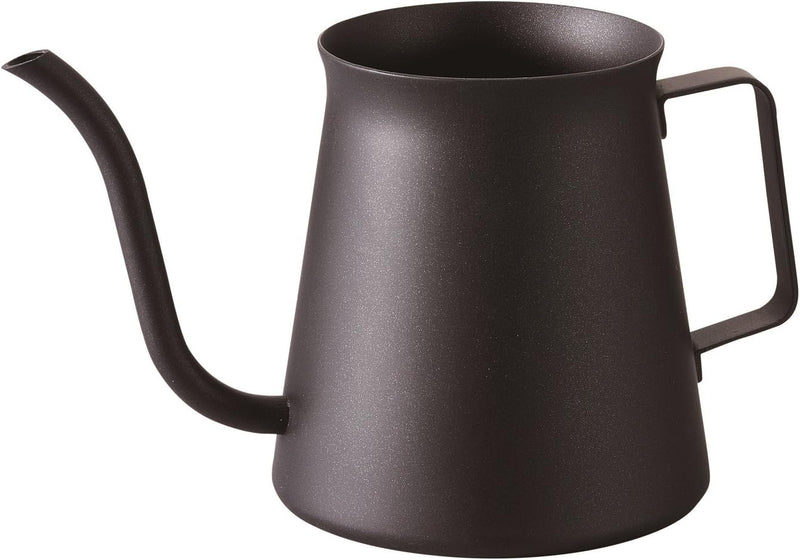 HARIO Tropfkessel Modell Kasuya, 300 ml, Mattschwarz Mini-Wasserkessel, Edelstahl, Schwarz, 1 1 Schw