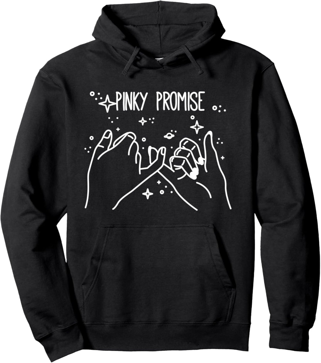 Enjoy Cool The Pinky Promise & Be Honest Illustration Quotes Pullover Hoodie