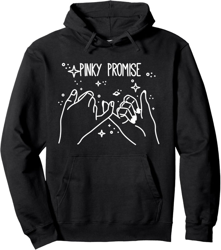 Enjoy Cool The Pinky Promise & Be Honest Illustration Quotes Pullover Hoodie