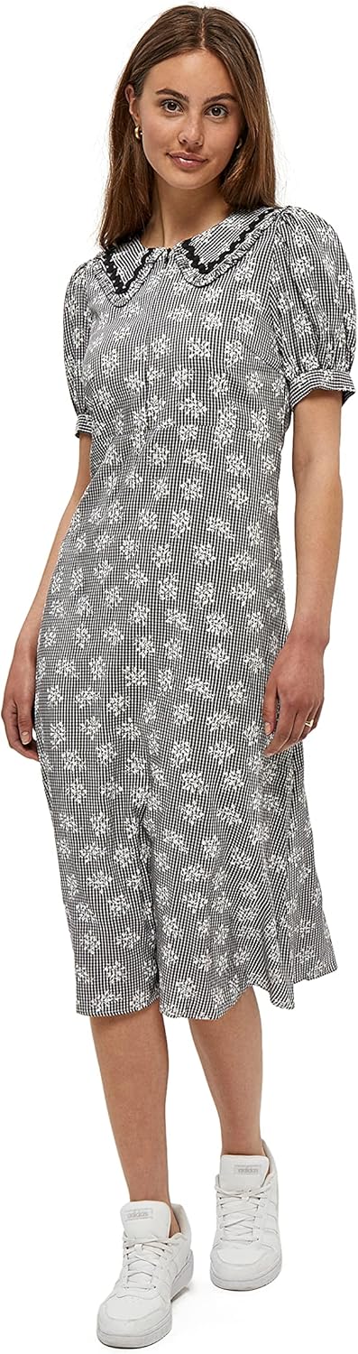 Desires Damen Helen Dress Kleid XS 9000p Black Print, XS 9000p Black Print