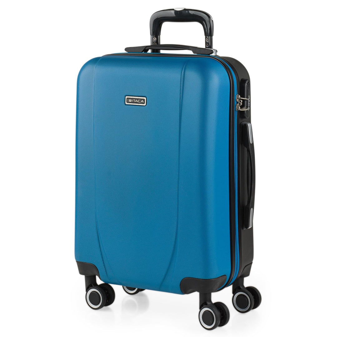 ITACA - Trolley Handgepäck Cabin Trolley Koffer Reisekoffer Hartschalenkoffer mit Zahlenschloss - Ka