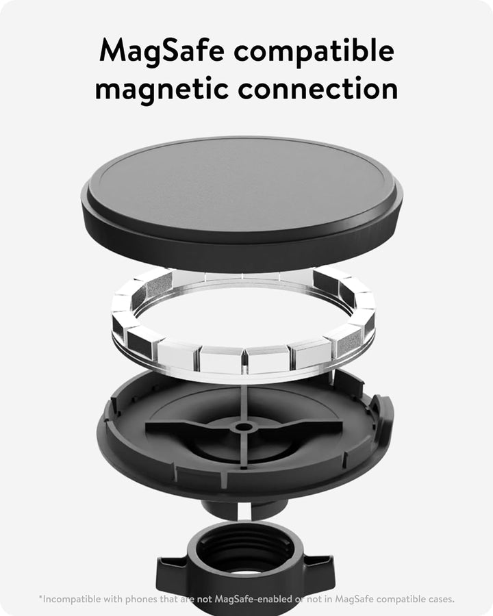 MOUS - MagSafe Kompatible Lüftungsschlitzhalterung - MagSafe Autohalterung für iPhone 14, iPhone 13,