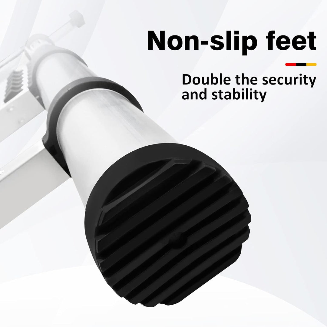 5M Teleskopleiter, Mehrzweckleiter,Rutschfester Aluleiter Klappleiter Schiebeleiter Sprossenleiter A