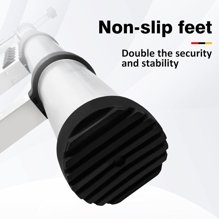 5M Teleskopleiter, Mehrzweckleiter,Rutschfester Aluleiter Klappleiter Schiebeleiter Sprossenleiter A