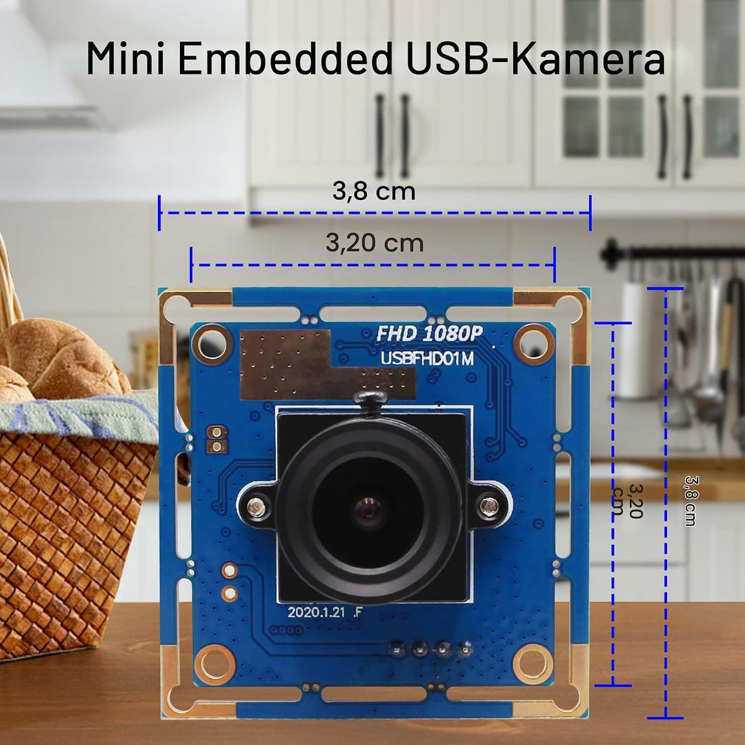 ELP 1080P Webcam mit 3,6mm objektiv Full HD MJPEG 30fps/60fps/100fps USB Kamera Modul für Android,Ma