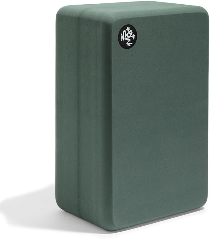 Manduka Foam Yoga Block - Recycled EVA Foam Block with Ergonomic Support, Yoga Equipment, Home Gym A