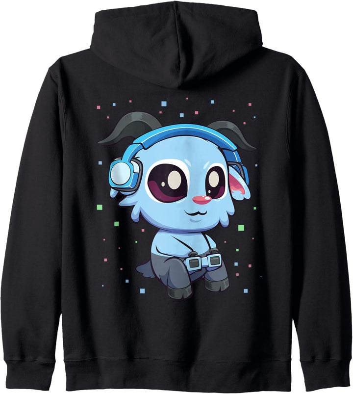 Pastel Goth Kawaii Video Gaming Baphomet Gamer Junge Mädchen Kapuzenjacke