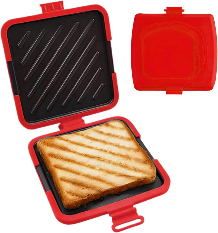 Sandwichpresse – hitzebeständige Küchenhelfer, Mikrowellen-Sandwich-Maker, Käse-Toaster, für Frühstü