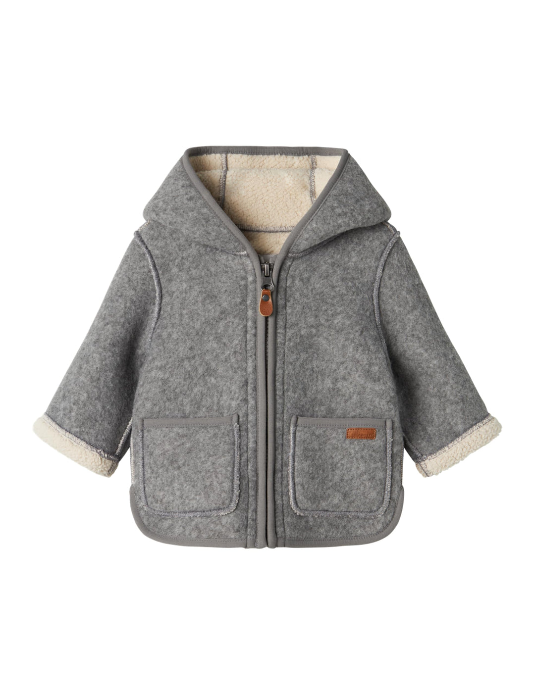 NAME IT Unisex Baby Jacke 62 Grey Melange, 62 Grey Melange