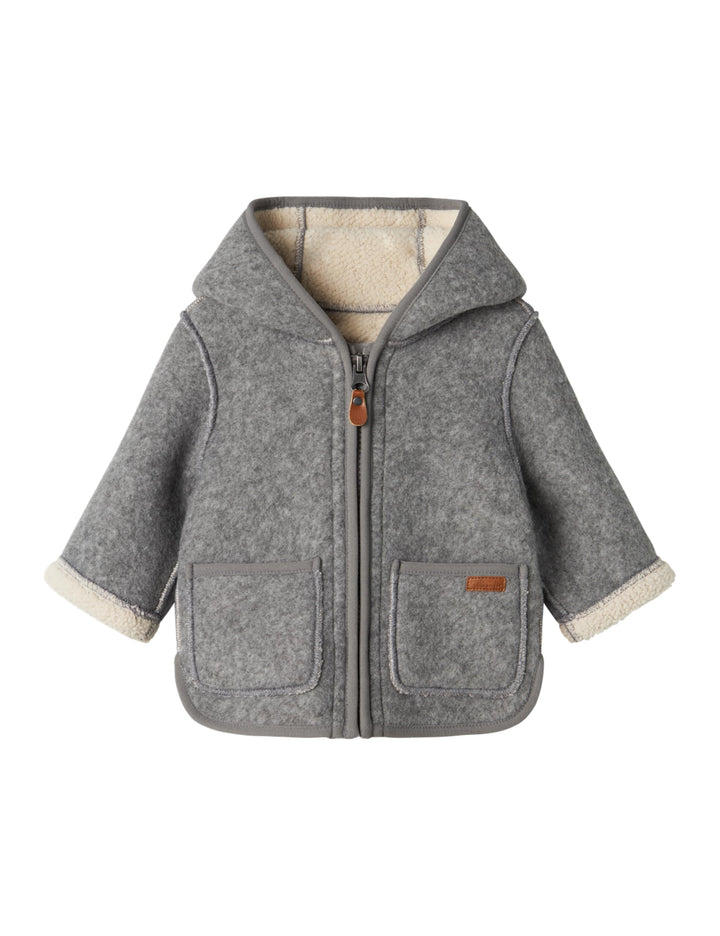 NAME IT Unisex Baby Jacke 62 Grey Melange, 62 Grey Melange