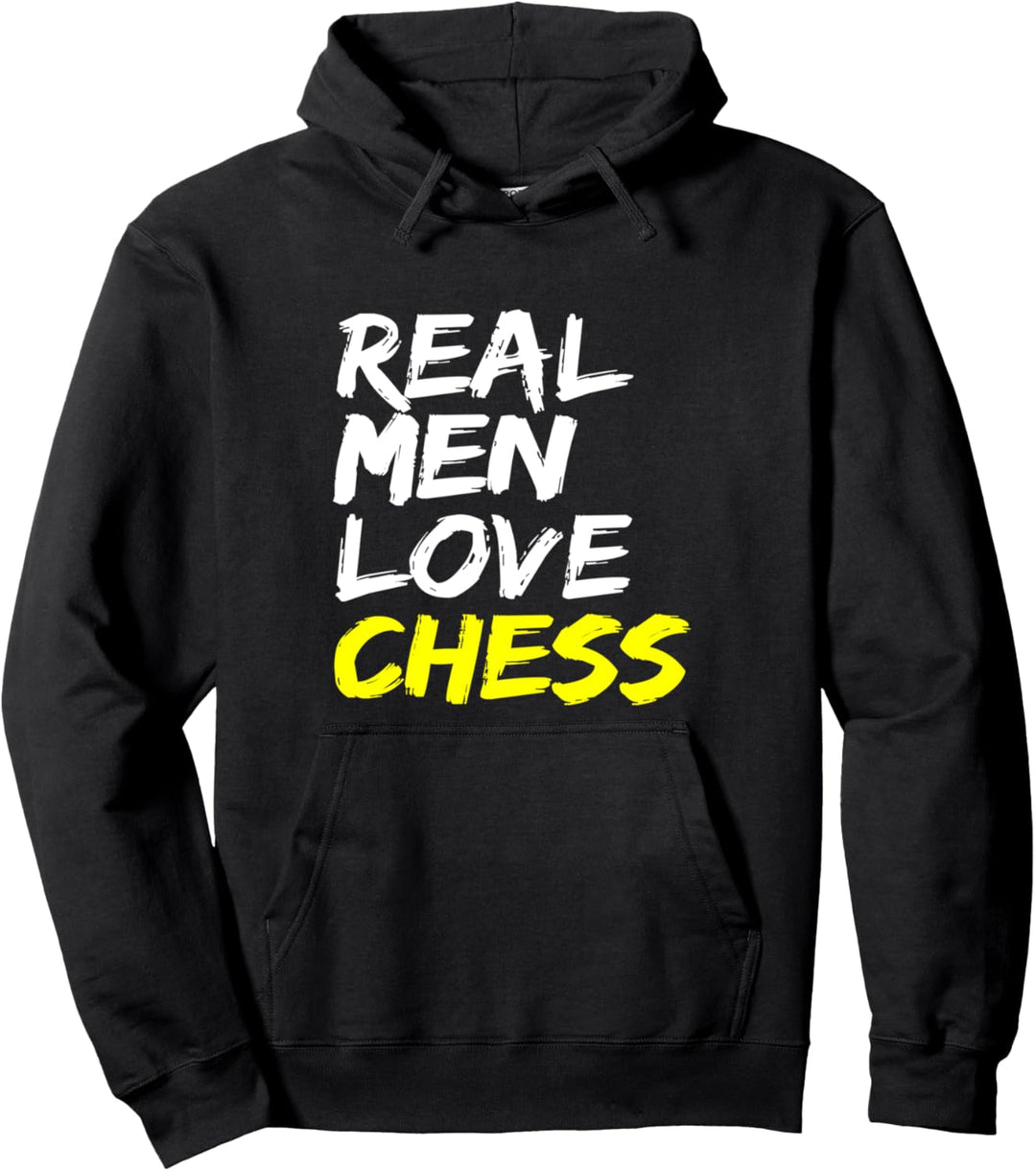 Schach Spruchdesign Schachspieler Real Men Love Chess Schach Pullover Hoodie