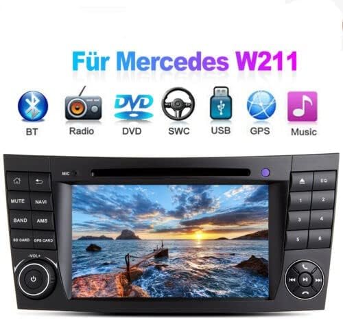 GABITECH Android 11 Autoradio Stereo GPS für Mercedes-Benz E-Klasse W211 2002-2009 Mercedes-Benz G-K