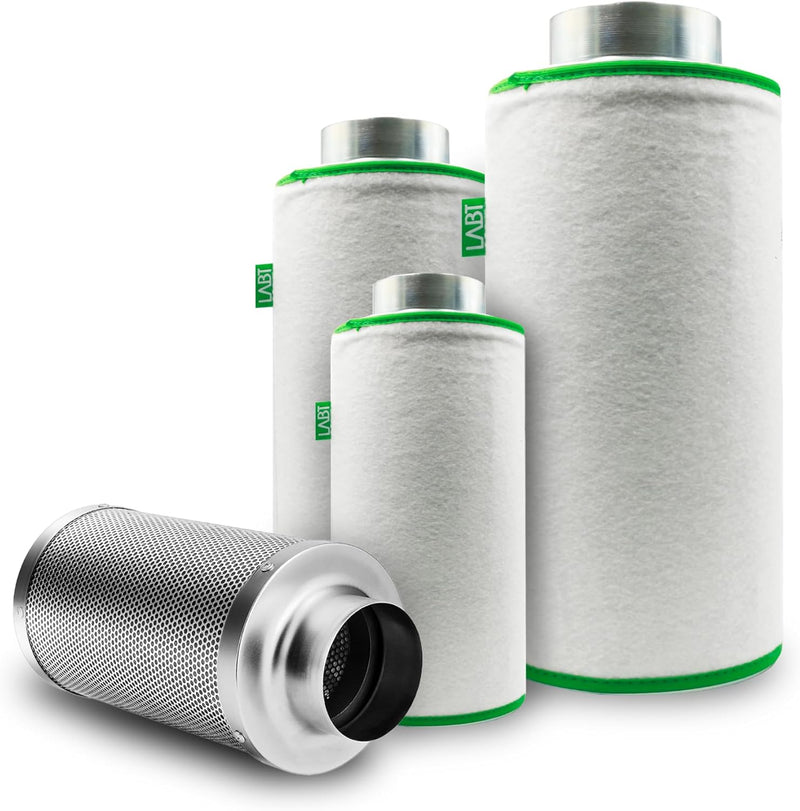 LABT Luft-Filter Flanschgrösse 100mm | für 215m³/h Luftumsatz, Luftreiniger, Aktivkohle-, Geruchsfil