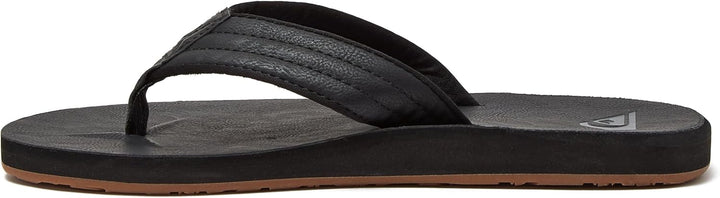 Quiksilver CARVER NUBUCK M SNDL TKD0 Herren Sandalen 39 EU Solide Schwarz, 39 EU Solide Schwarz