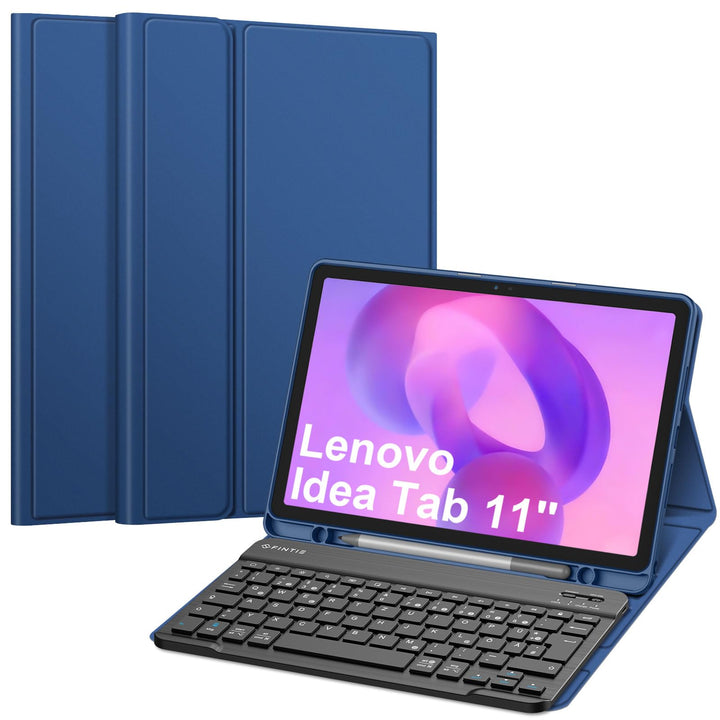 FINTIE Tastatur Hülle für Lenovo Idea Tab 11 Zoll 2025 (TB-336ZU/ TB-336FU), Soft TPU Rückseite Gehä