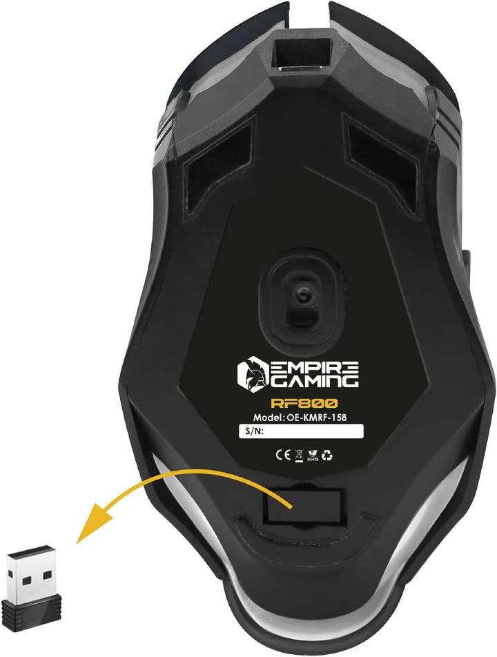 Armor RF800 Wireless Wiederaufladbare Gaming Tastatur und Maus Set QWERTZ (DE-Layout) -Tastatur 2,4G