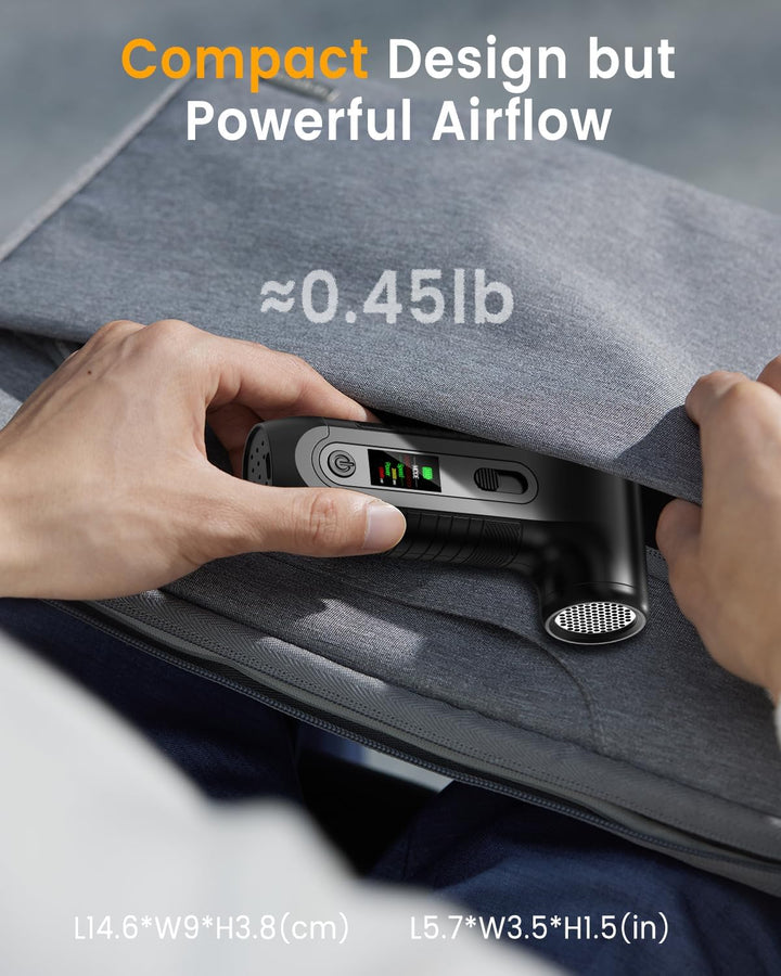Elektrische Staubgebläse 200000 RPM mit HD‑Display - Air Duster Mini‑Gebläse für PC‑Reinigung mit LE