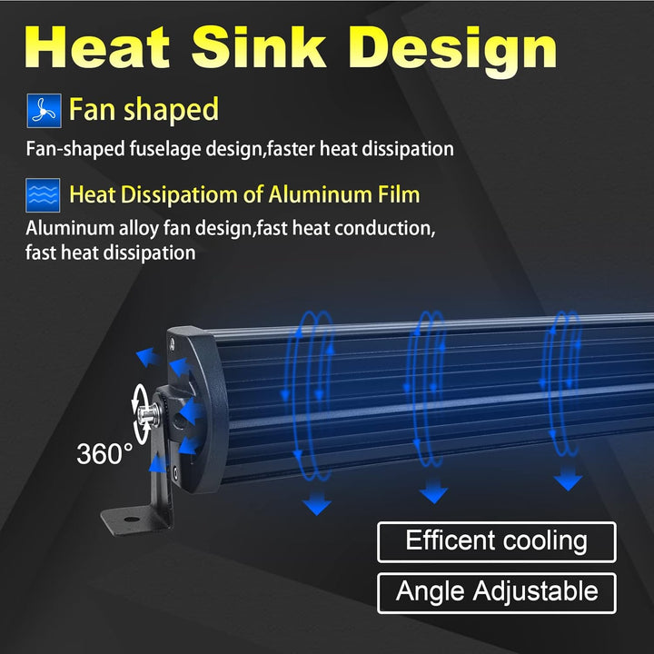 Willpower 42 Zoll 107CM 540W Led Arbeitsscheinwerfer Bar Gebogen + 2pcs 4 Zoll Led Scheinwerfer + Ka