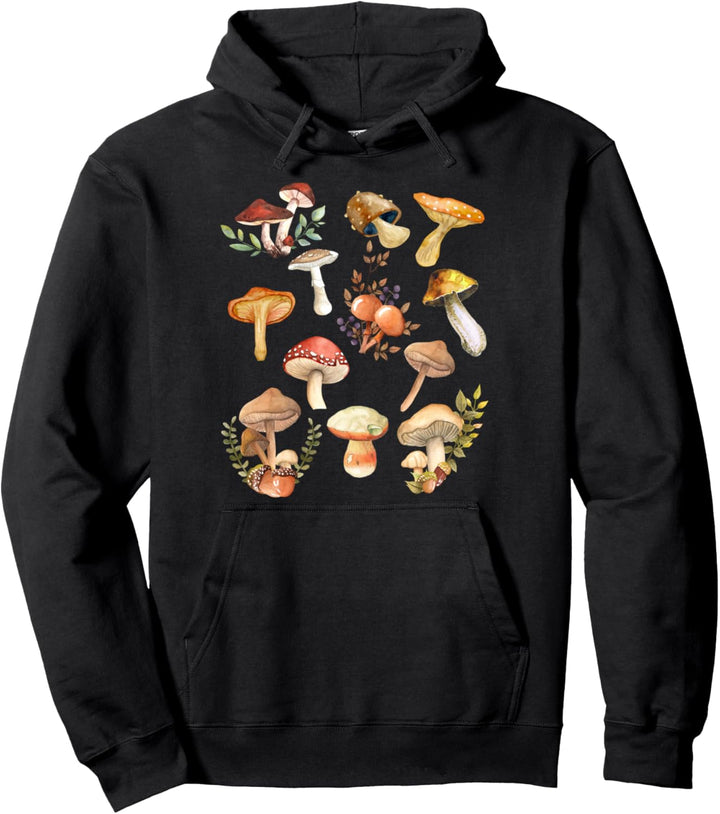 Vintage Pilze Pilzsammler Pilze Sammeln Züchter Herbst Pullover Hoodie