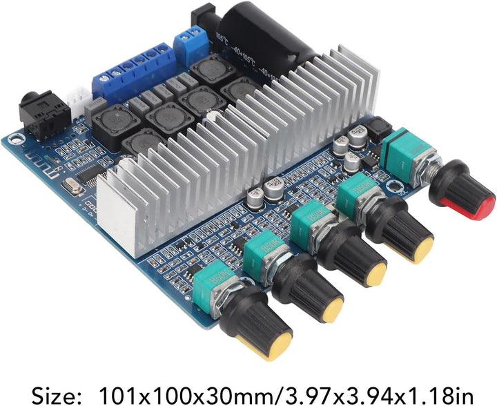 TPA3116D2 Leistungsverstärkerplatine, 2 X 50 W + 100 W DC 12 V-24 V 2.1 Hochleistungs-Stereo-AMP-Mod