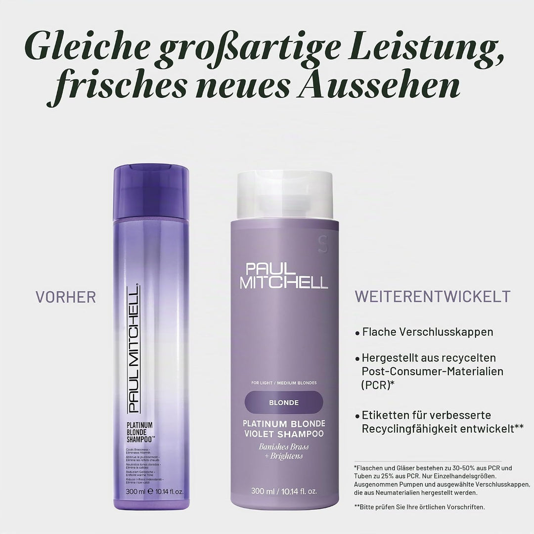 Paul Mitchell Platinum Blonde Shampoo - Violett Shampoo für strahlend blondes, graues oder weisses H