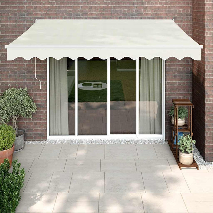 vidaXL Markise, Sonnenmarkise mit Kurbel Automatisch, Gelenkarmmarkise für Terrasse Balkon, Sonnensc