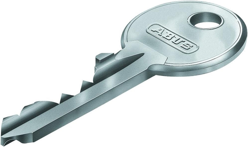 ABUS Türzylinder mit Knopf, Silber, 47736 55x45 mm Nickelé Zingué, 55x45 mm Nickelé Zingué