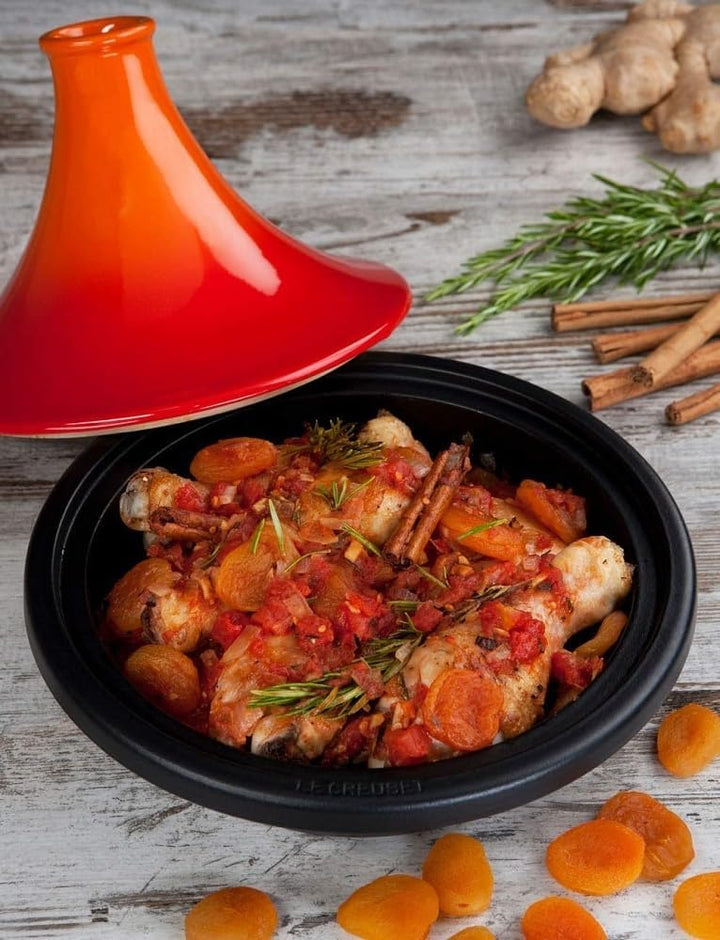 Le Creuset Gusseisen-Tagine, Rund, Ø 27 cm, Für alle Herdarten, Induktion und Backofen geeignet, Ofe