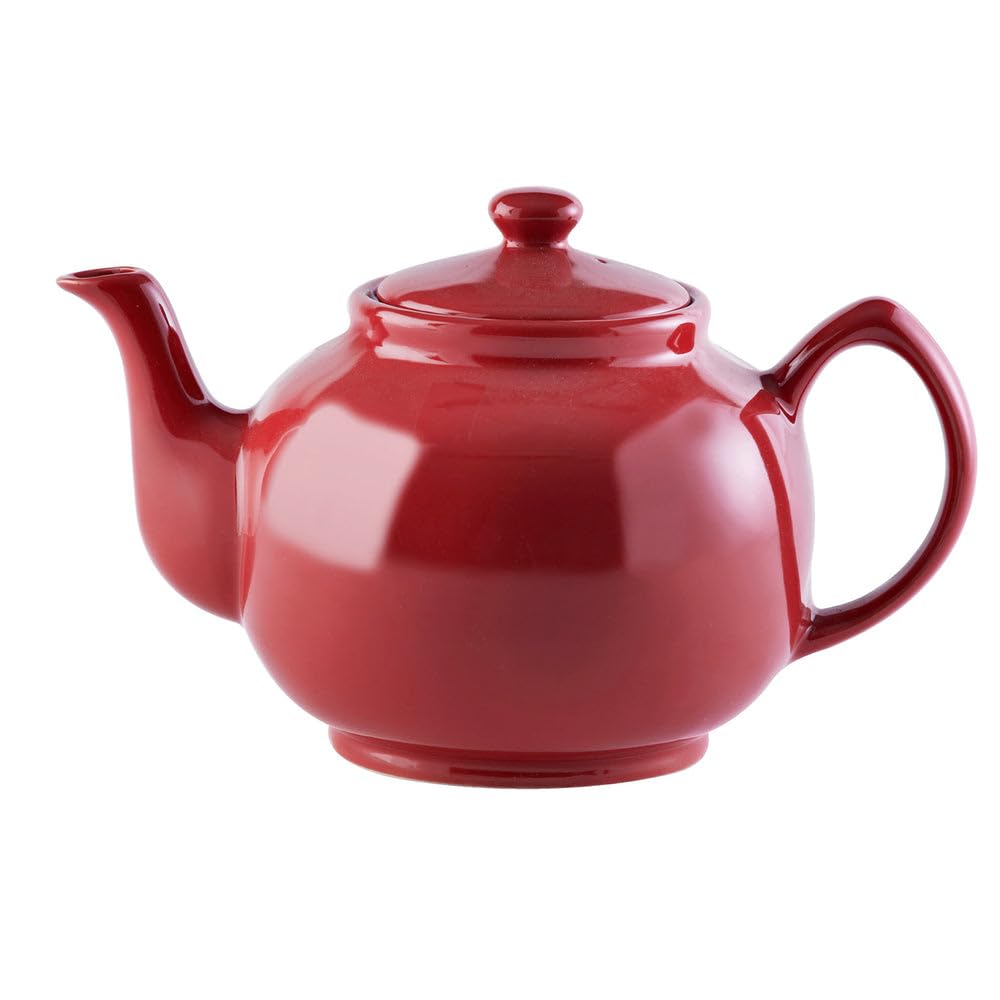Price & Kensington, 10 Tassen Teekanne, Steingut, rot, glänzend 10 Tassen Rot, 10 Tassen Rot