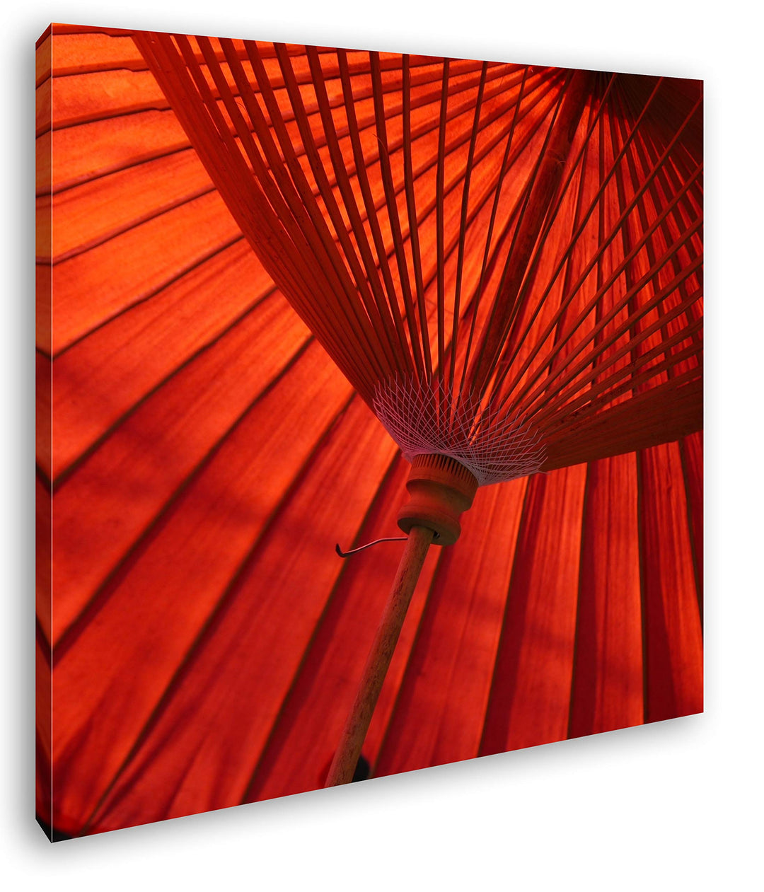 deyoli japanische traditioneller Regenschirm Format: 60x60 als Leinwand, Motiv fertig gerahmt auf Ec