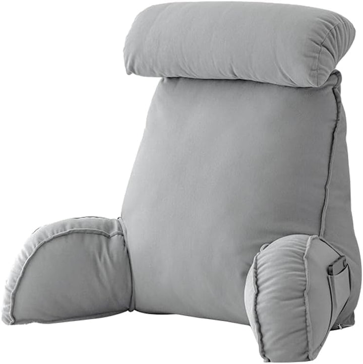 Lesekissen für Bett und Sofa mit Abnehmbarer Nackenrolle - Rückenkissen Bett - Reading Pillow aus Me