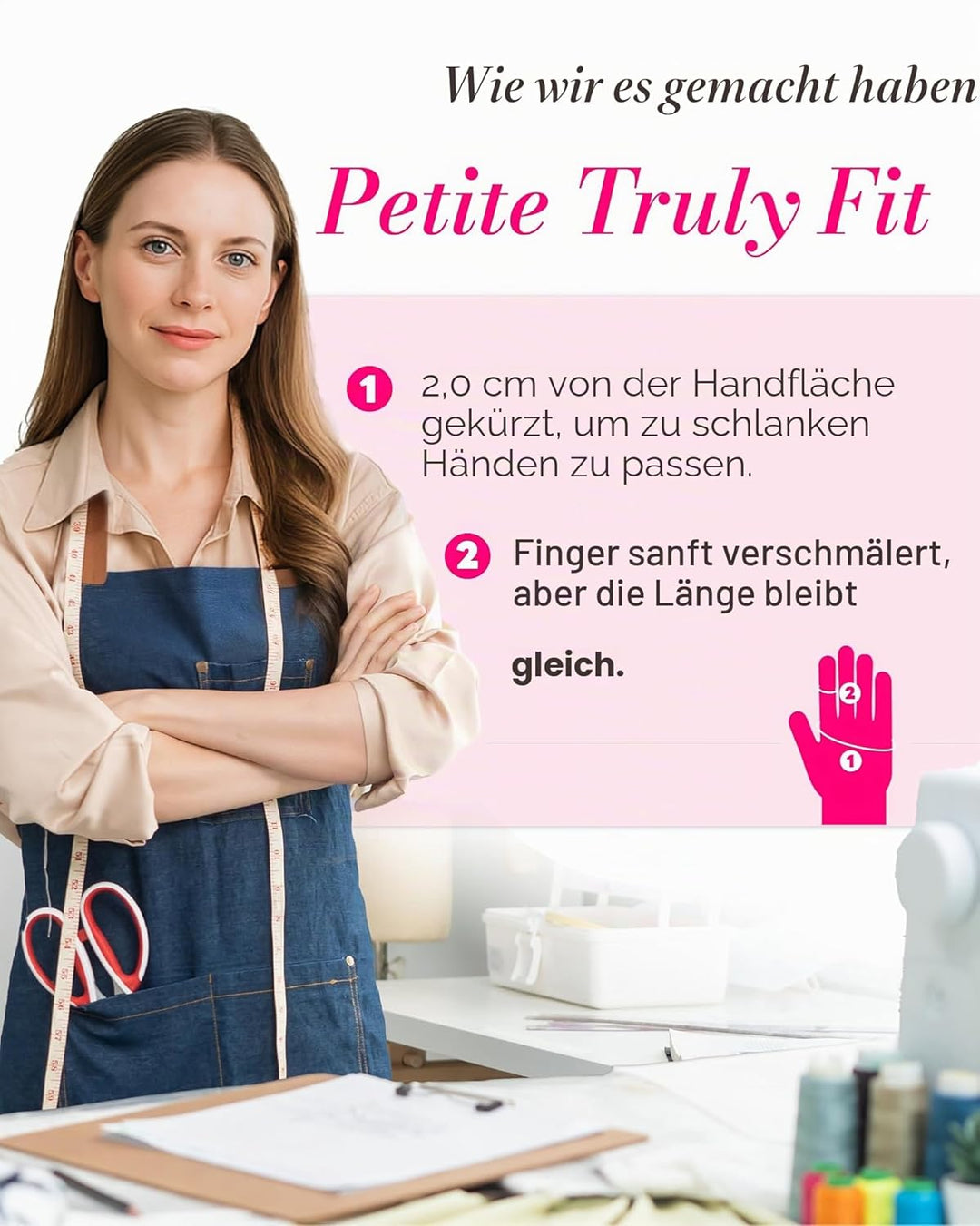 Zierliche Hände UV Handschuhe Nägel, UPF50+ UV-Schutz-Handschuhe, Fingerloses Design für Gel-Manikür