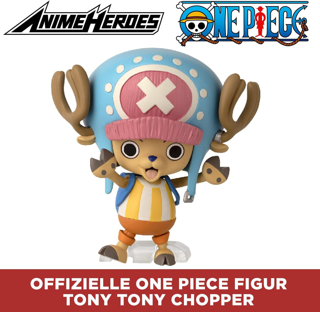 BANDAI – Anime Heroes One Piece Heroes-Figur 7 cm Chopper 36936, Mehrfarbig, Chopper