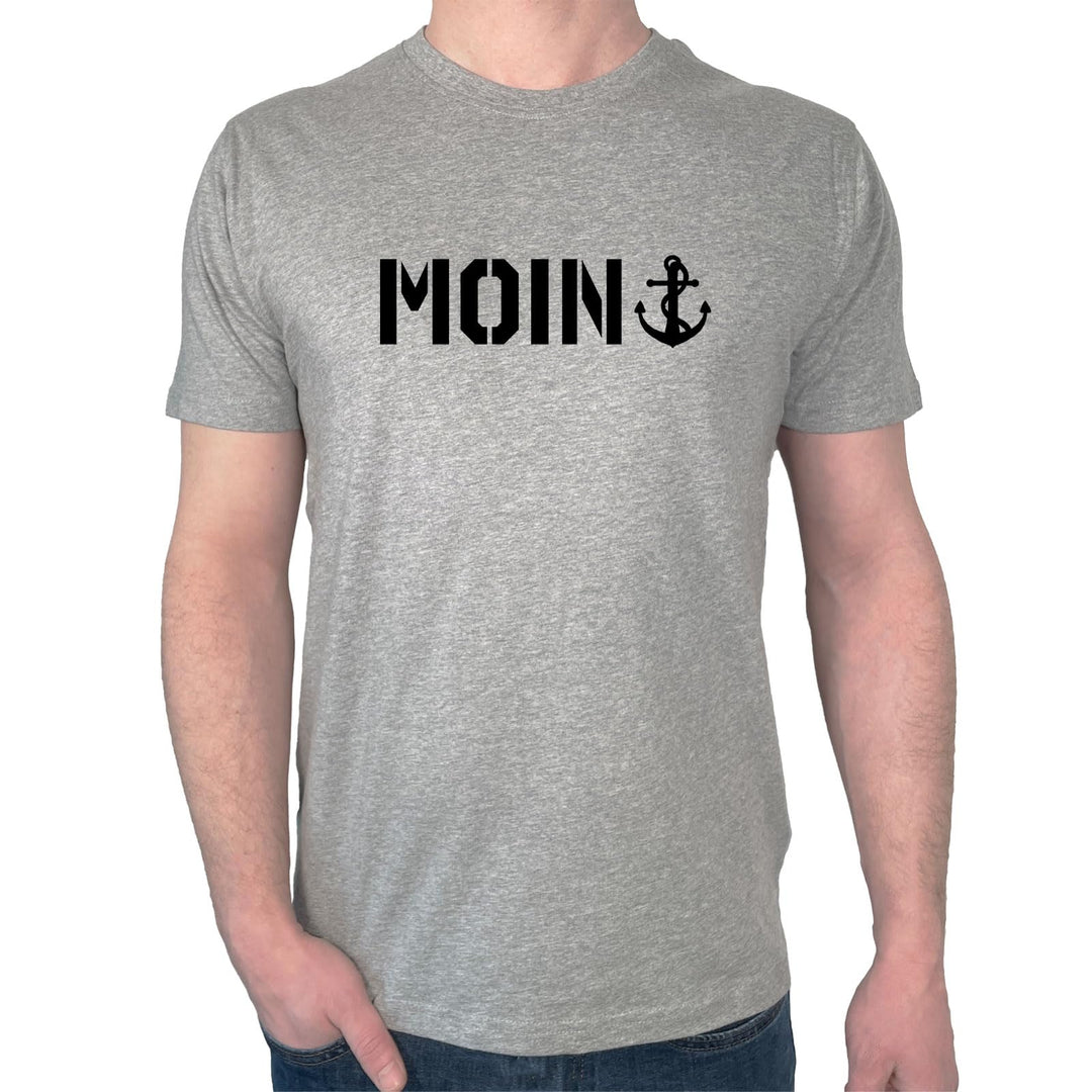 Huuraa Herren T-Shirt Moin Geschenk Grösse S-3XL Bio Baumwolle Fairtrade Moin Geschenkidee, Sport Gr