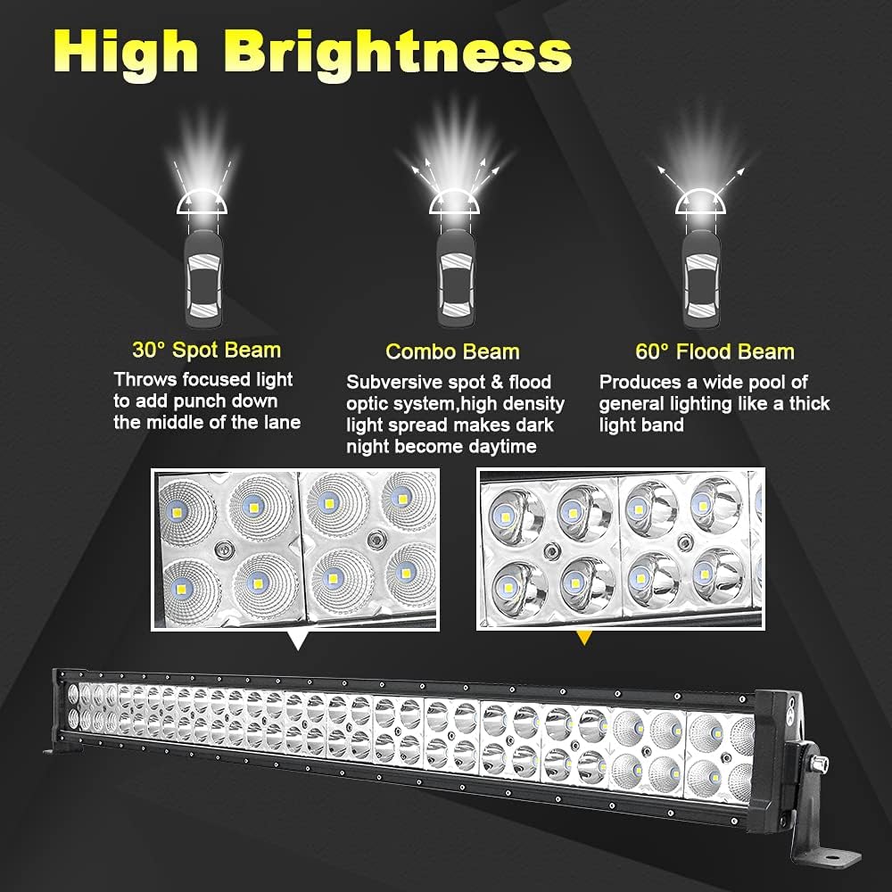 Willpower Led Arbeitsscheinwerfer Bar 32'' 81cm 180W Led Scheinwerfer 12V 24V Strahler Flutlicht Zus