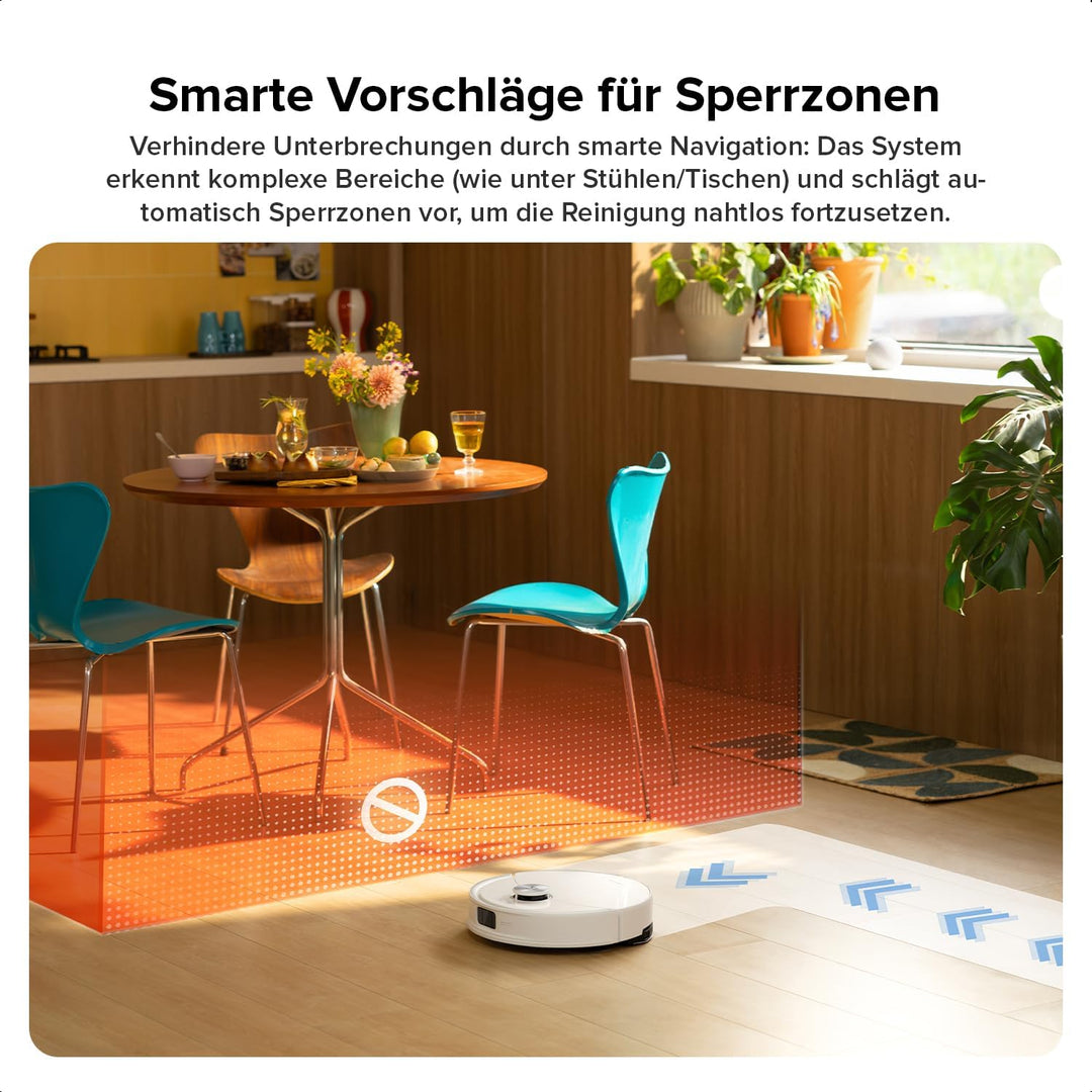 roborock Q10 S5 Saugroboter mit Wischfunktion, 10.000 Pa HyperForce Saugkraft, Dual Anti-Tangle Syst