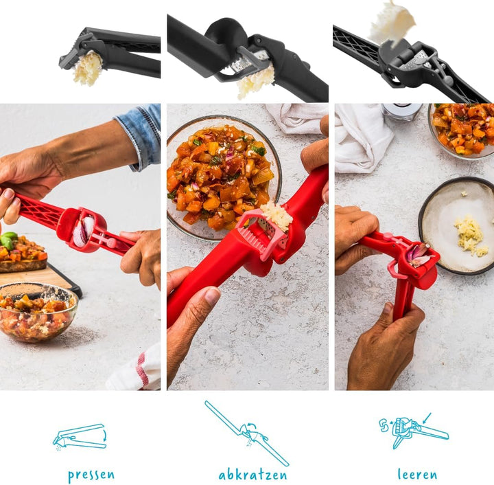 Dreamfarm GARJECT LITE Knoblauchpresse Kunststoff | Presst ungeschälten Knoblauch und ist selbstrein