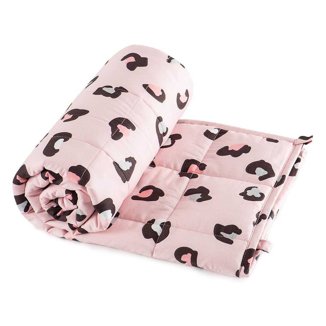 Sivio Gewichtete Decke, Ultra-gemütlich, 2,3kg, Gepunktet und Baumwoll-Seiten mit Cartoon-Mustern, s