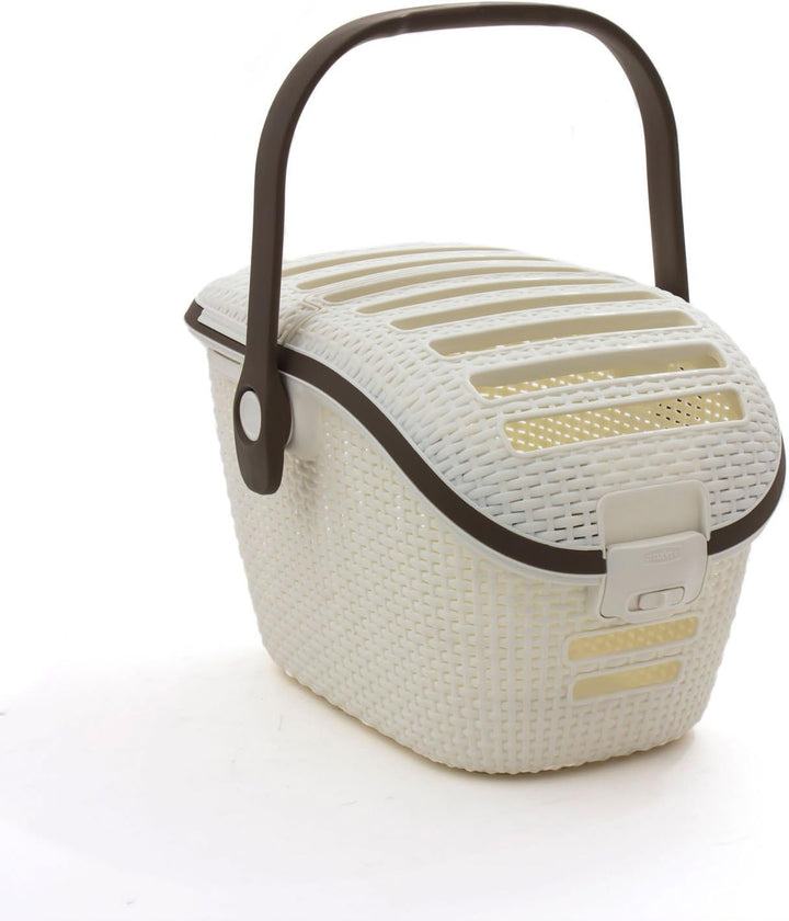 Transport- und Reisekorb STYLE für kleine Heim- und Kleintiere creme