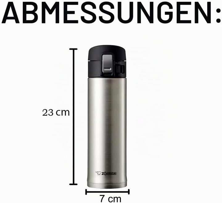Zojirushi Edelstahlbecher, 473 ml 480 ml Rostfrei, 480 ml Rostfrei