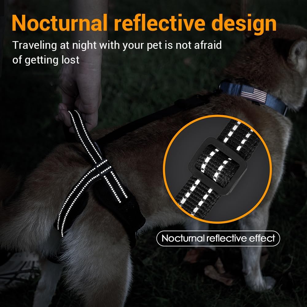 Tragehilfe Hund, 1 Stuck Reflektierendes Hunde Hebegeschirr, Verstellbare Gehhilfe mit Schwachen Hin