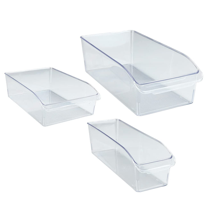 WENKO Kühlschrank-Mod. Organizer 3er Set Aufbewahrungsboxen für Kühlschrank und Vorratsschrank leben