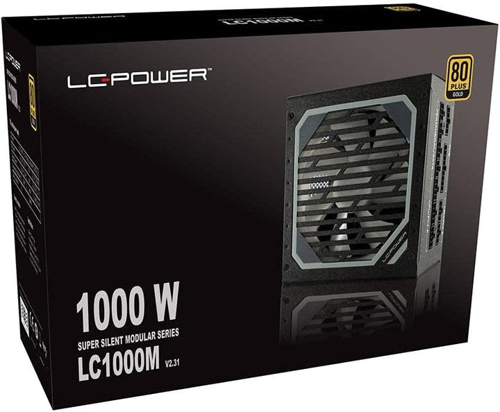 LC-Power LC1000M V2.31 Super Silent Modular 1000 Watt 80 PLUS GOLD PC ATX Netzteil
