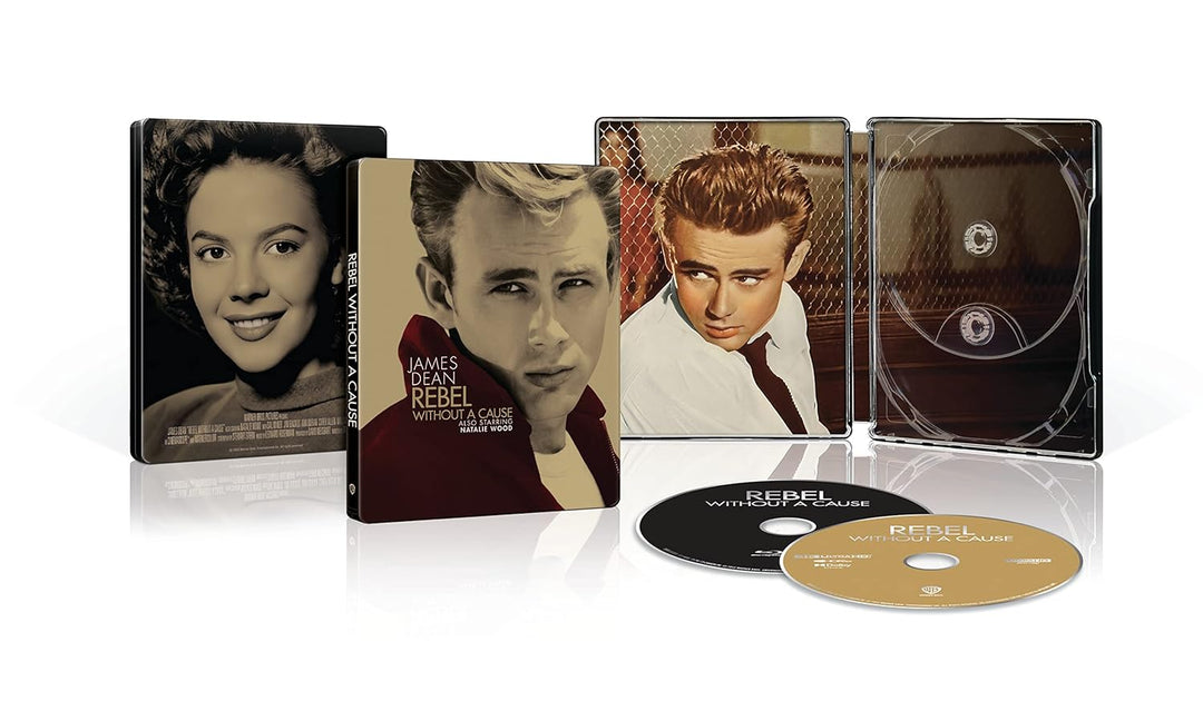Rebel Without A Cause Steelbook [4K Ultra HD] [1955] [Blu-ray] [2023] [Region Free], 4K