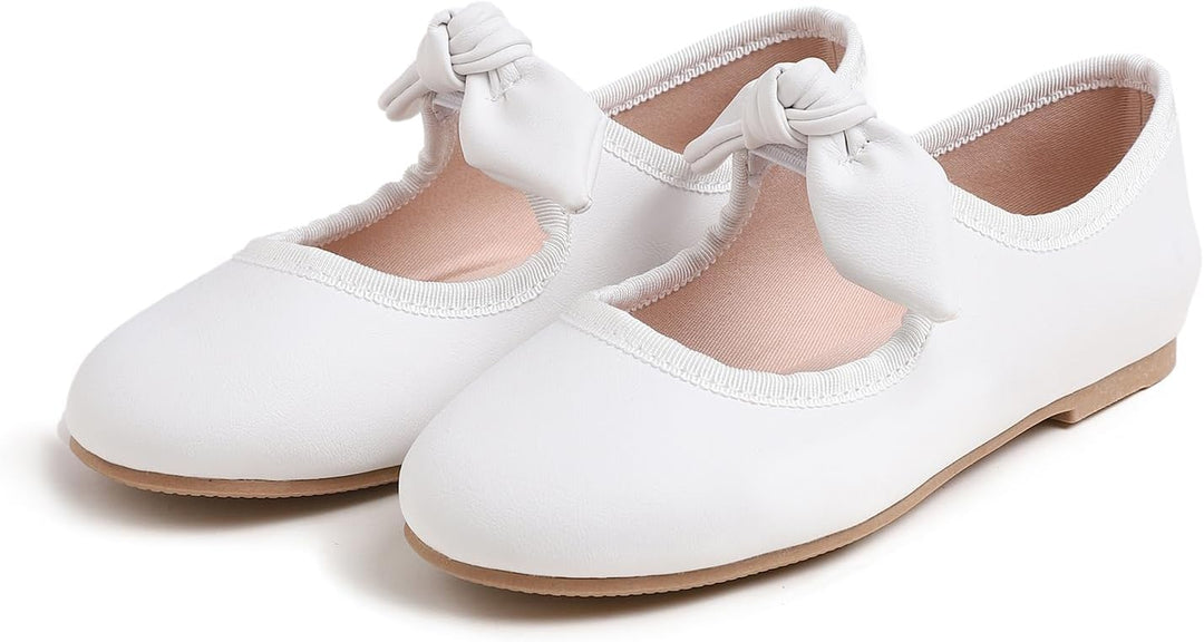 Feversole Girls Cute Dress, Mädchen süsses Kleid Mary Jane Schuhe weiche Party Urlaub Ballerinas 34