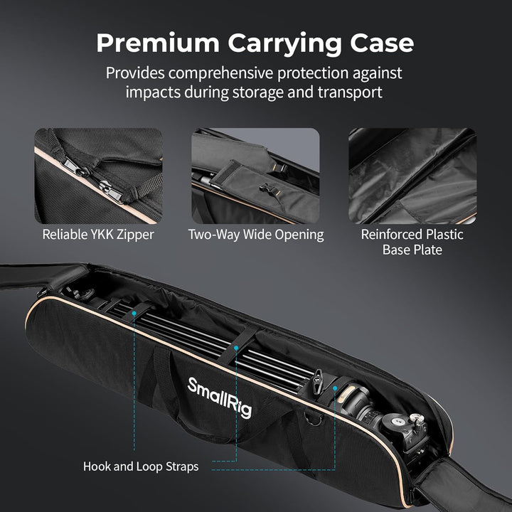 SMALLRIG 200,5 cm Schwerlast-Carbonfaser-VideoStativ, 7-Stufen-Gegengewichtskopf, Schnellwechselplat
