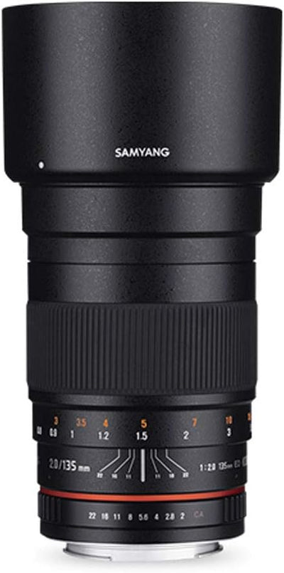 Samyang 135mm F2.0 für MFT - APS-C Teleobjektiv Festbrennweite für MFT Kameras, manueller Fokus, für